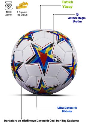 توپ فوتبال رنگی 5 Numara x1marka - کد 878981343