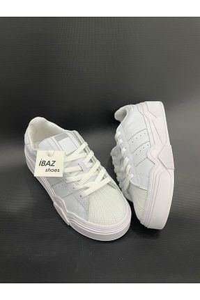 کفش اسنیکر سفید زنانه بند دار AyakkabıZ - کد 878978263