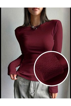 بادی زرشکی زنانه یقه دوچرخه peri tower - کد 878978447