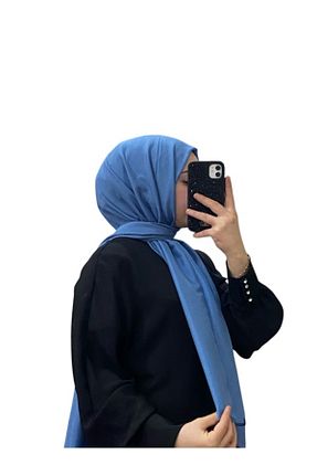 شال آبی زنانه پنبه ای Harem - کد 878995729