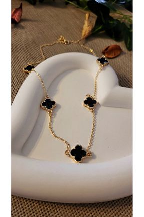 گردنبند استیل ( فولاد ) زرد زنانه استیل (فولاد) jazel - کد 878988061