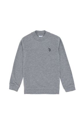 سوئیشرت طوسی بچه گانه ساده U.S. Polo Assn. - کد 879008676
