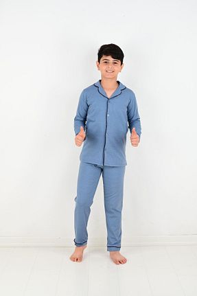 ست لباس راحتی سرمه ای بچه گانه ساده vitmo - کد 857553889