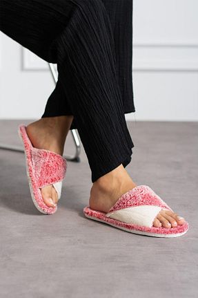 دمپائی خانگی صورتی زنانه پارچه ای Moda Frato - کد 852842484