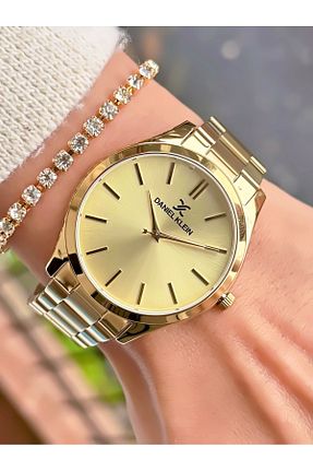 ساعت مچی زرد زنانه 36-40 میلی متر Daniel Klein - کد 780603514