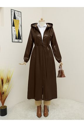 ترنچکت قهوه ای زنانه پنبه پلی استر Modamorfo - کد 859549530