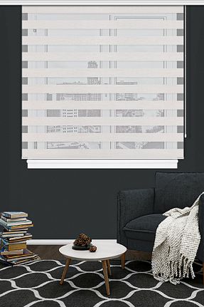 پرده کشوئی بژ Zebra Kozastor - کد 32026587