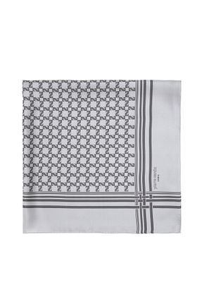 روسری طوسی 90 x 90 Pierre Cardin - کد 879011663