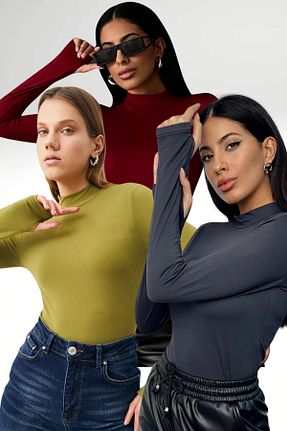 بلوز رنگی زنانه ساده Bipantolon - کد 879016644