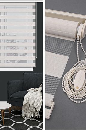پرده کشوئی بژ Zebra Kozastor - کد 32026587
