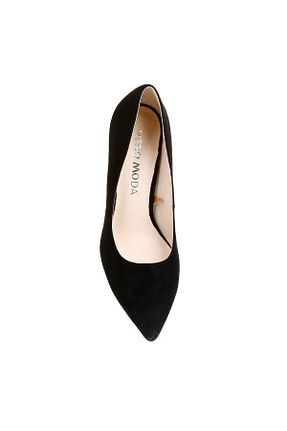 کفش پاشنه بلند کلاسیک مشکی زنانه چرم Vero Moda - کد 879043618