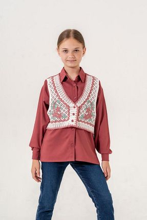 پیراهن صورتی بچه گانه رگولار GİYİCEM - کد 867121662