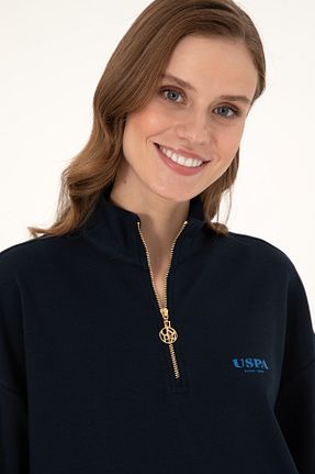 سوئیشرت سرمه ای زنانه ساده U.S. Polo Assn. - کد 879042887