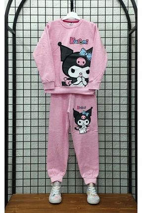 ست لباس راحتی صورتی بچه گانه چاپی ARBİ kids - کد 879041733