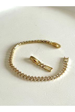 دستبند استیل (فولاد) زرد زنانه استیل (فولاد) X-Lady Accessories - کد 879046969