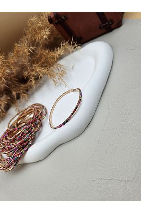 دستبند جواهر رنگی زنانه زیرکن Aura - کد 879078746