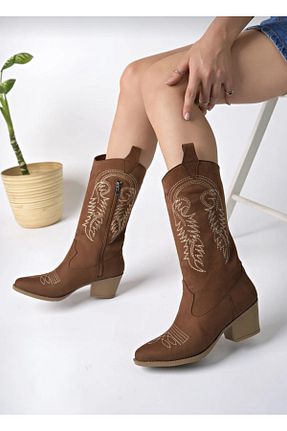 بوت / نیم بوت قهوه ای زنانه جیر BRGL - کد 879084272