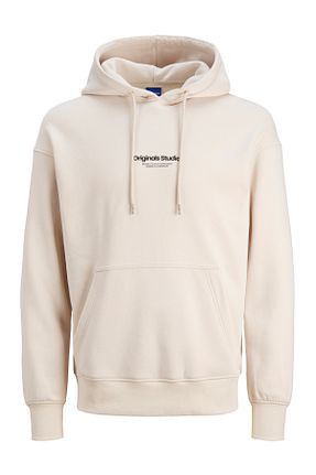 سوئیشرت بژ مردانه ساده Jack & Jones - کد 770066299