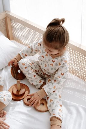 ست لباس راحتی رنگی بچه گانه مودال - پنبه Luna Kids Collection - کد 820299626