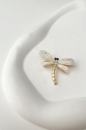 سنجاق سینه طلائی زنانه فلزی Modex - کد 833346657