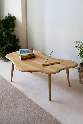 میز جلو مبلی قهوه ای چوب BAUPOR - کد 860693345