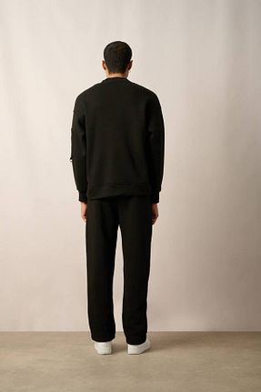 ست بالاتنه و پائین تنه مشکی زنانه بافتنی İLKCET MODA - کد 879197800