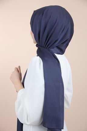 شال سرمه ای زنانه پلی استر Sima - کد 735230230
