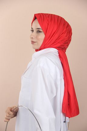 شال قرمز زنانه پلی استر Sima - کد 768016114