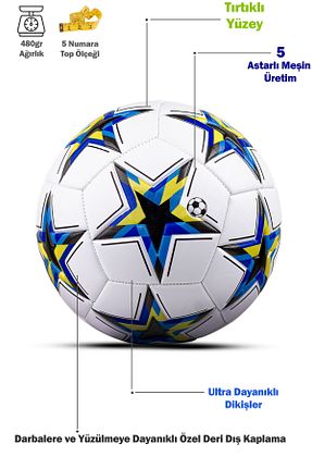 توپ فوتبال رنگی 5 Numara x1marka - کد 879205043