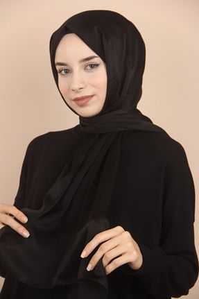 شال مشکی زنانه پلی استر Hint İpek - کد 792592522
