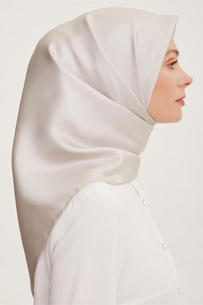 روسری خاکی İpek Tivil Armine - کد 854412635