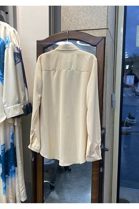 پیراهن بژ زنانه اورسایز PERA MODA - کد 879204295