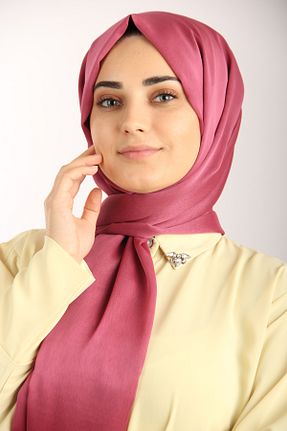 شال صورتی زنانه پلی استر Sima - کد 735206031