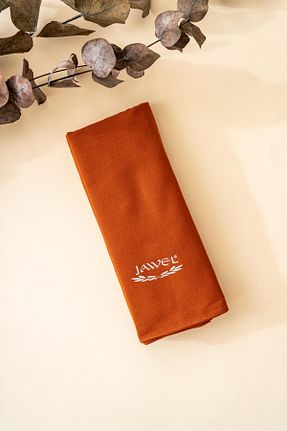 شال قهوه ای زنانه پنبه ای JAWEL - کد 879204133
