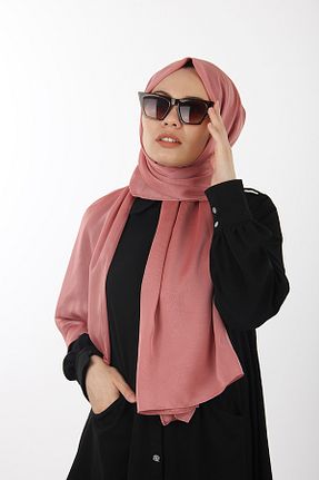 شال صورتی زنانه پلی استر Sima - کد 123392971