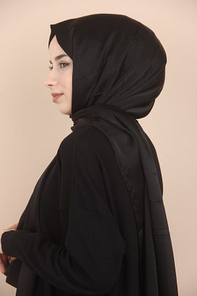شال مشکی زنانه پلی استر Hint İpek - کد 792592522
