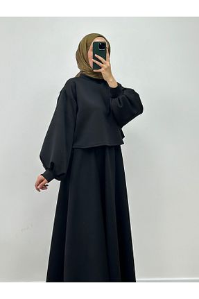 ست بالاتنه و پائین تنه مشکی زنانه بافتنی CHUL - کد 879222009