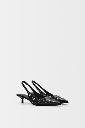 کفش پاشنه بلند کلاسیک مشکی زنانه Köpük Bershka - کد 879224528