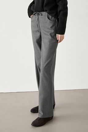 شلوار طوسی زنانه پلی استر Massimo Dutti - کد 879233784
