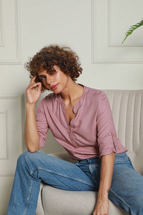 پیراهن بنفش زنانه رگولار Butik - کد 879227248