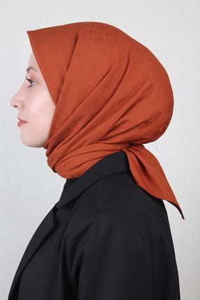 دستمال گردن قهوه ای زنانه پنبه ای Pierre Cardin - کد 879242624