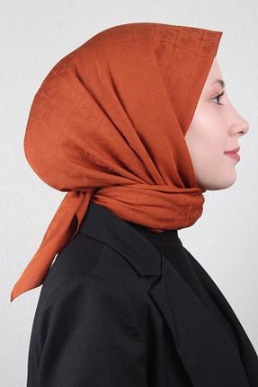 دستمال گردن قهوه ای زنانه پنبه ای Pierre Cardin - کد 879242624