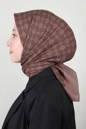 دستمال گردن قهوه ای زنانه Aker - کد 879248635