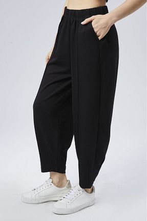 شلوار کرمگن مشکی زنانه رگولار sobasic - کد 879279819