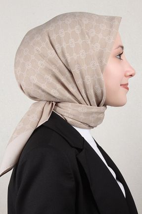 دستمال گردن قهوه ای زنانه Aker - کد 879248800