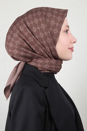دستمال گردن قهوه ای زنانه Aker - کد 879248635