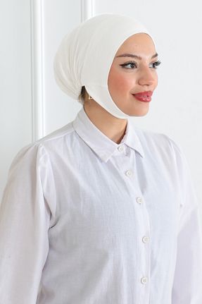 کلاه شنای حجاب سفید زنانه Melodi Scarf - کد 830125056