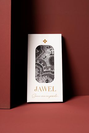 روسری طوسی پلی استر JAWEL - کد 879290615