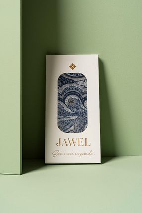 روسری سرمه ای پلی استر JAWEL - کد 879290610