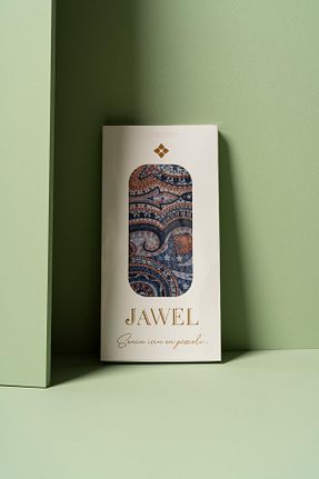 روسری سرمه ای پلی استر JAWEL - کد 879290594